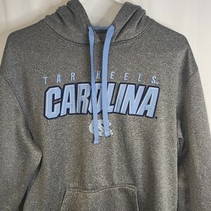 North Carolina Tarheels Pullover Sports Men's Medium Gray Blue Logo Hoodie